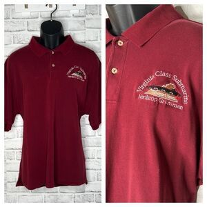 IZOD Silk Wash Polo Northrop Grumman Burgundy Virginia Class Submarine Shirt XXL